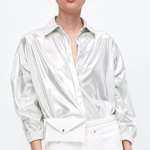 Zara-Lame Top
